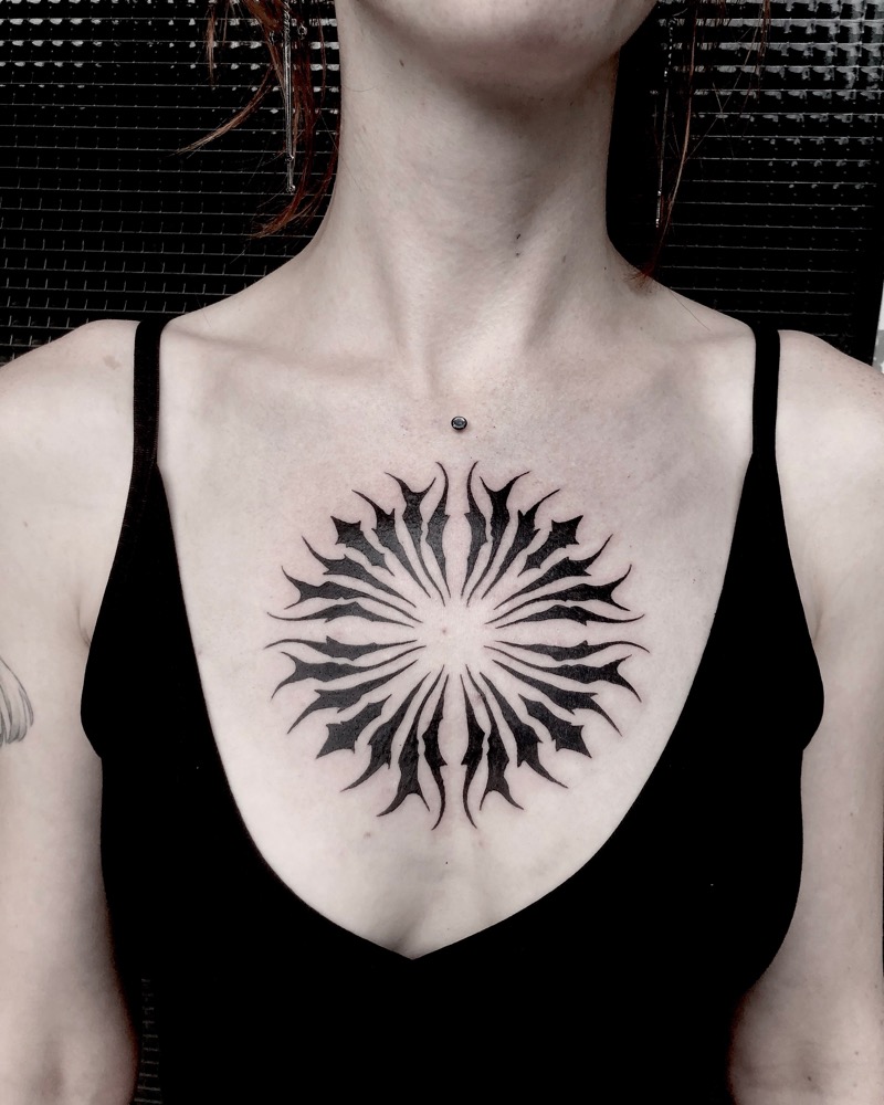 Neo-Traditional Herz mit Dolchen von Annkatrin