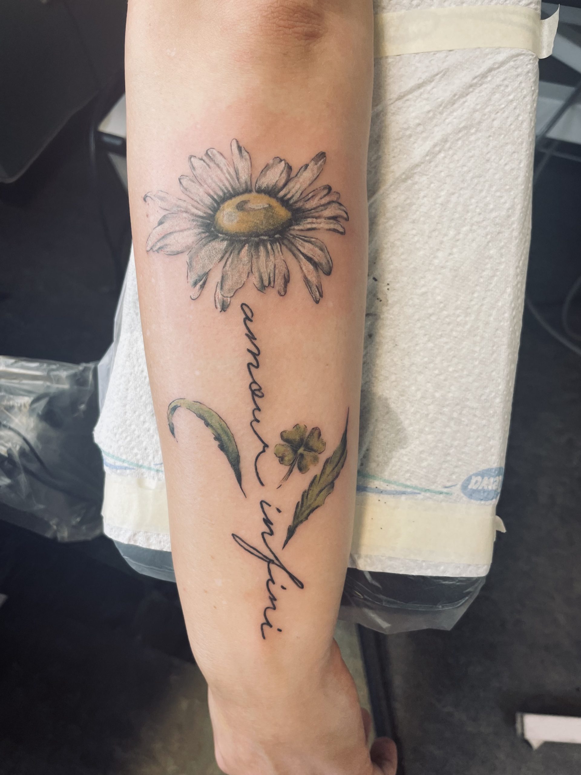 Blume Colour Tattoo von Daniela