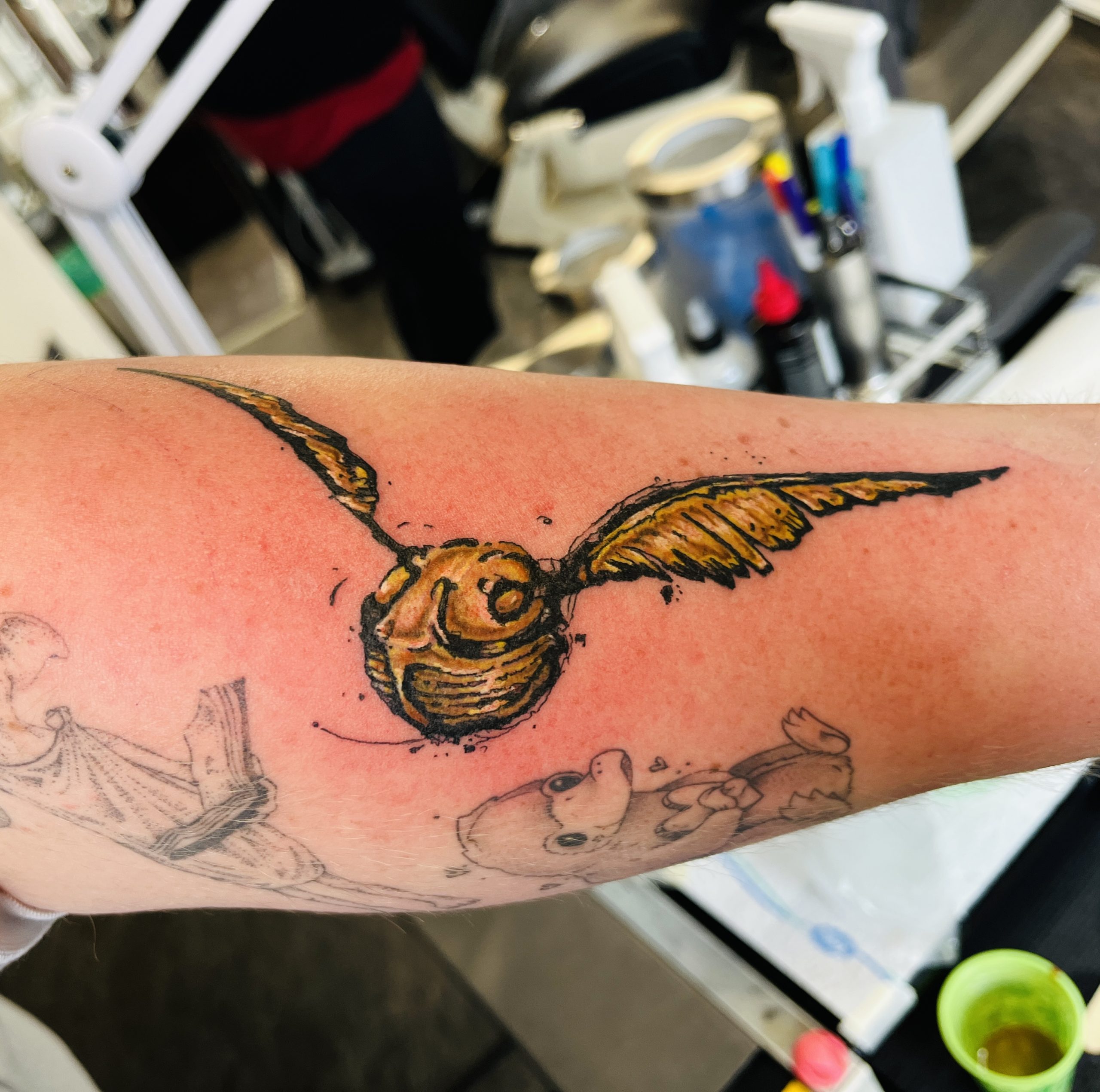 Goldener Schatz Tattoo von Daniela