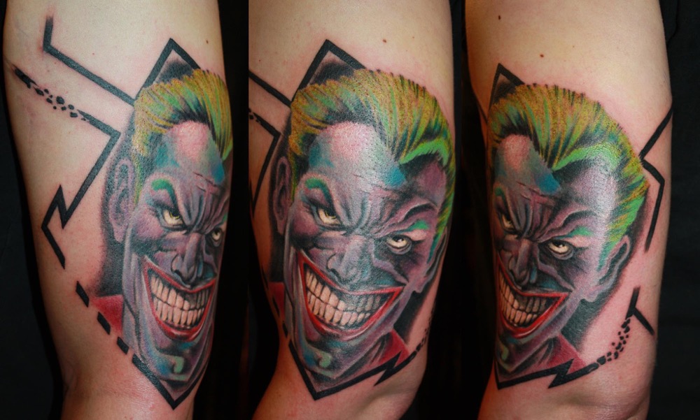 Joker Comic Tattoo von Rupert