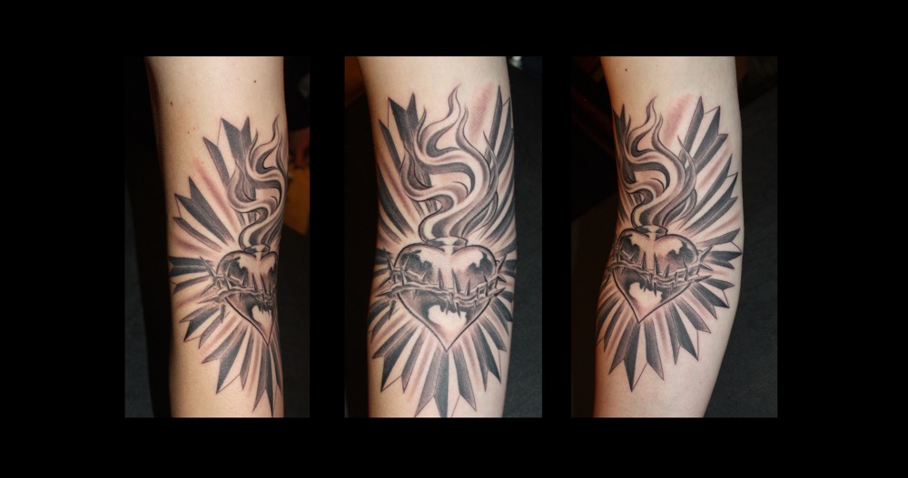 Herz mit Flügeln Tattoo von Rupert